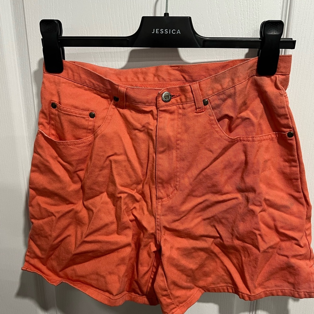 Cherokee Women's Vibrant Orange High Waist Shorts